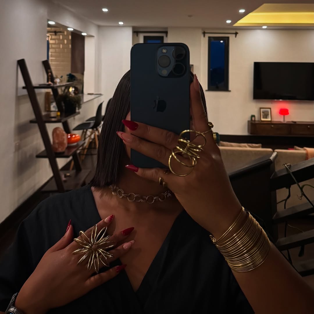 GOLDEN SPIRAL STATEMENT RING