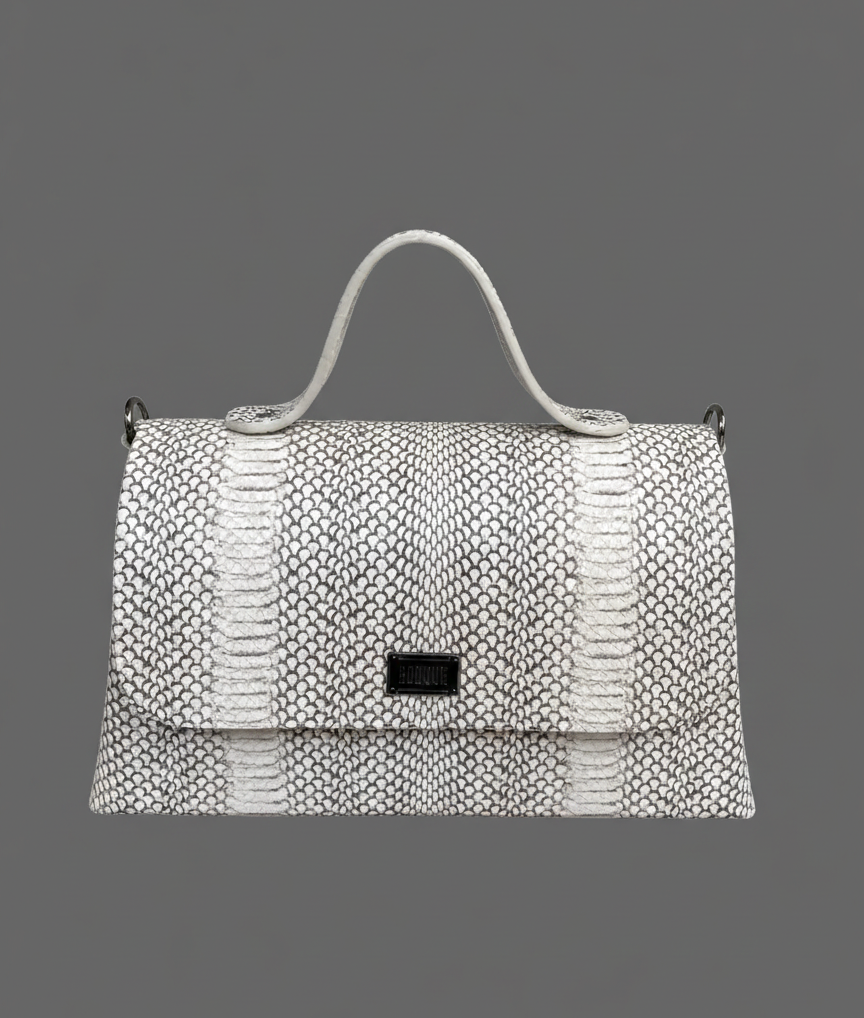 MONOTONE MAXI LEATHER BAG