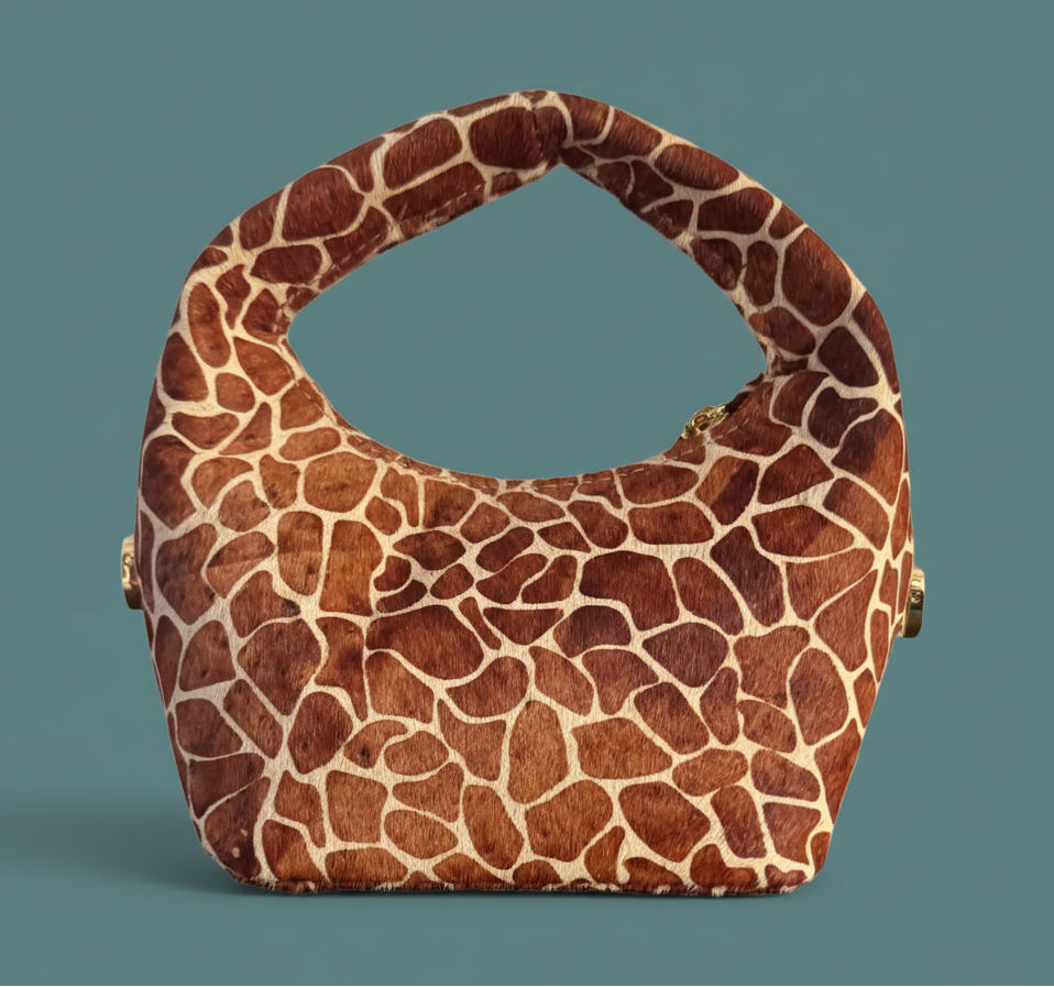 LEATHER PRINT HANDMADE STATEMENT BAG