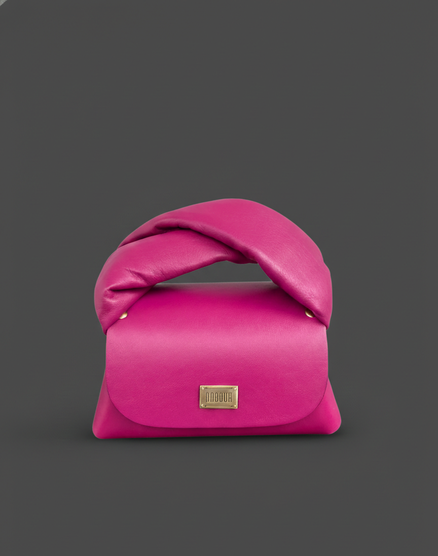 PINK HANDMADE LEATHER BAG