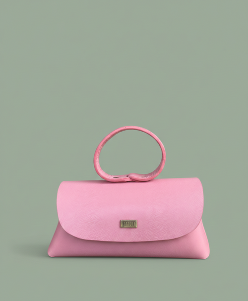 BABY PINK HANDMADE LEATHER HANDBAG