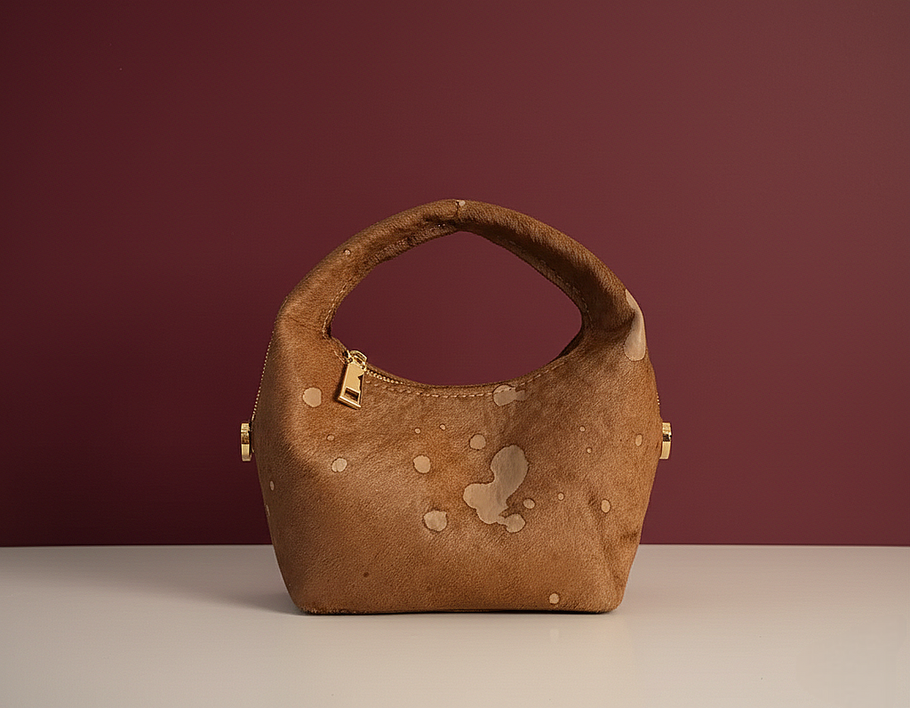 THE WATER DROP STAIN SIGNATURE HANDMADE LEATHER BAG