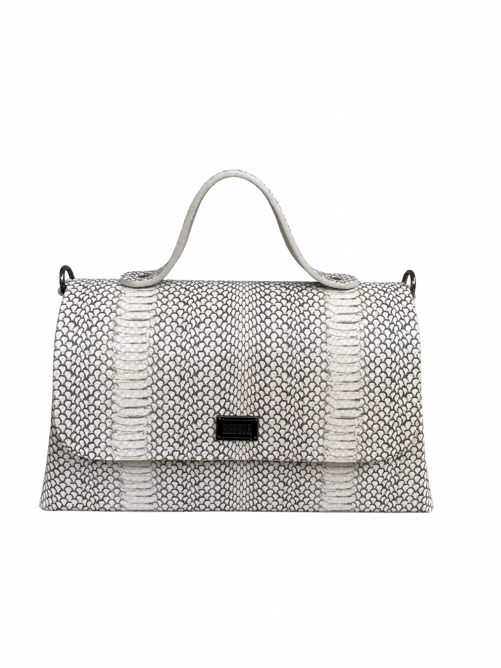 MONOTONE MAXI LEATHER BAG