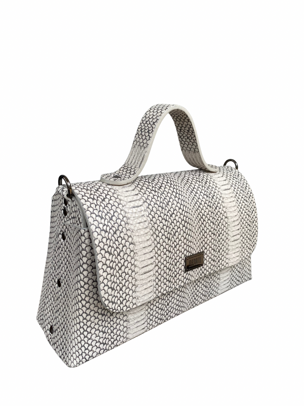 MONOTONE MAXI LEATHER BAG