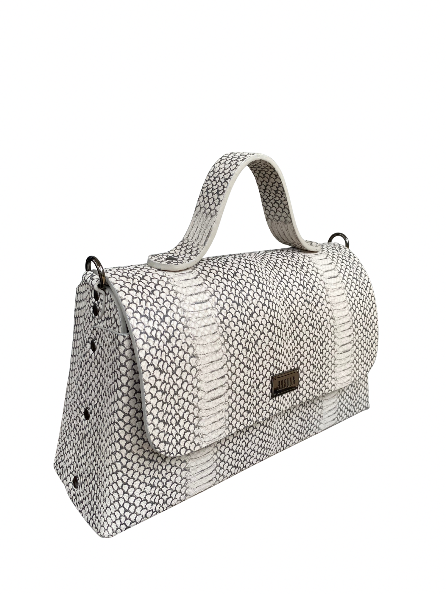 MONOTONE MAXI LEATHER BAG