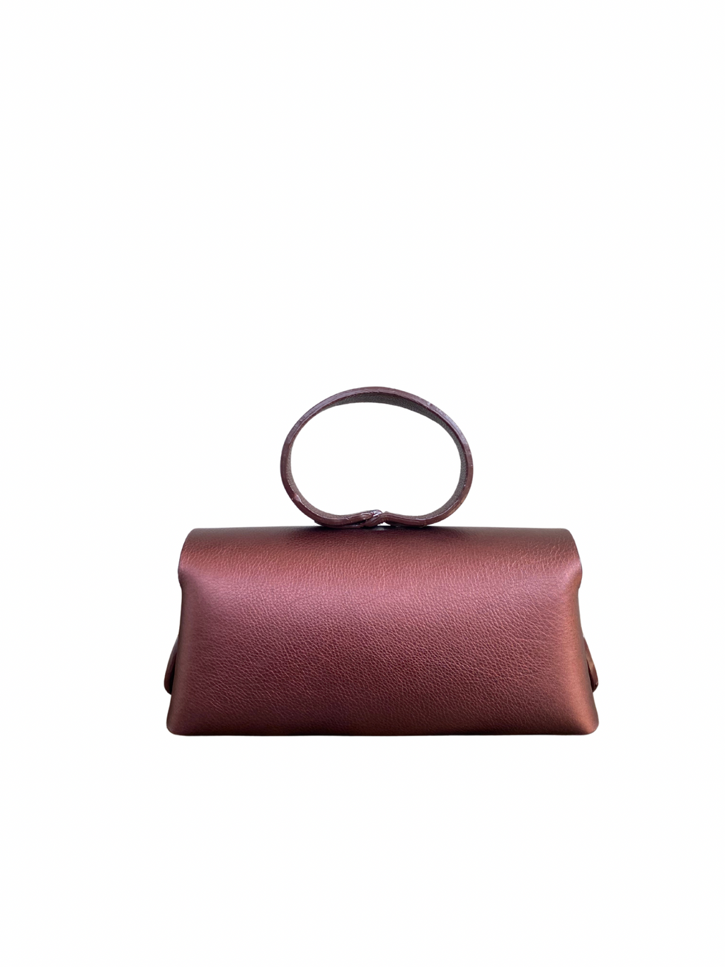 BURGUNDY FLAT GRAIN BAG