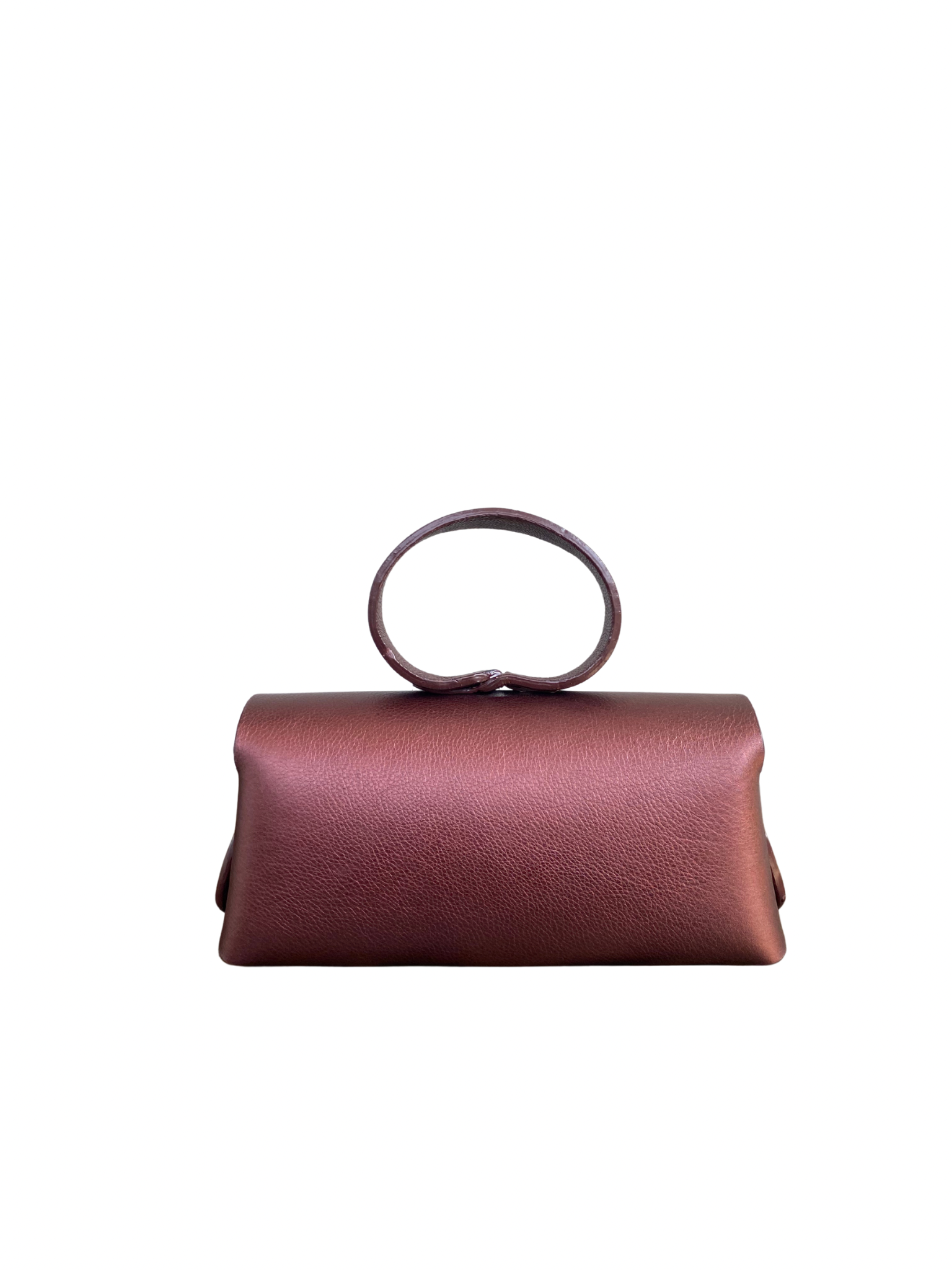 BURGUNDY FLAT GRAIN BAG