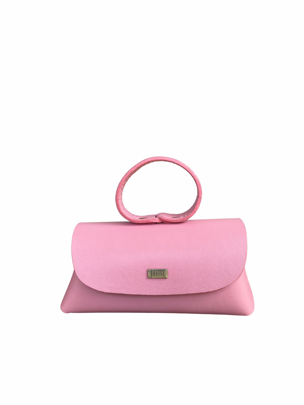 BABY PINK HANDMADE LEATHER HANDBAG