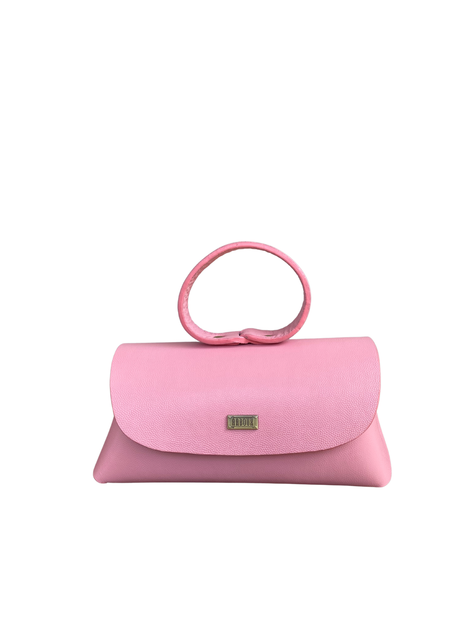 BABY PINK HANDMADE LEATHER HANDBAG