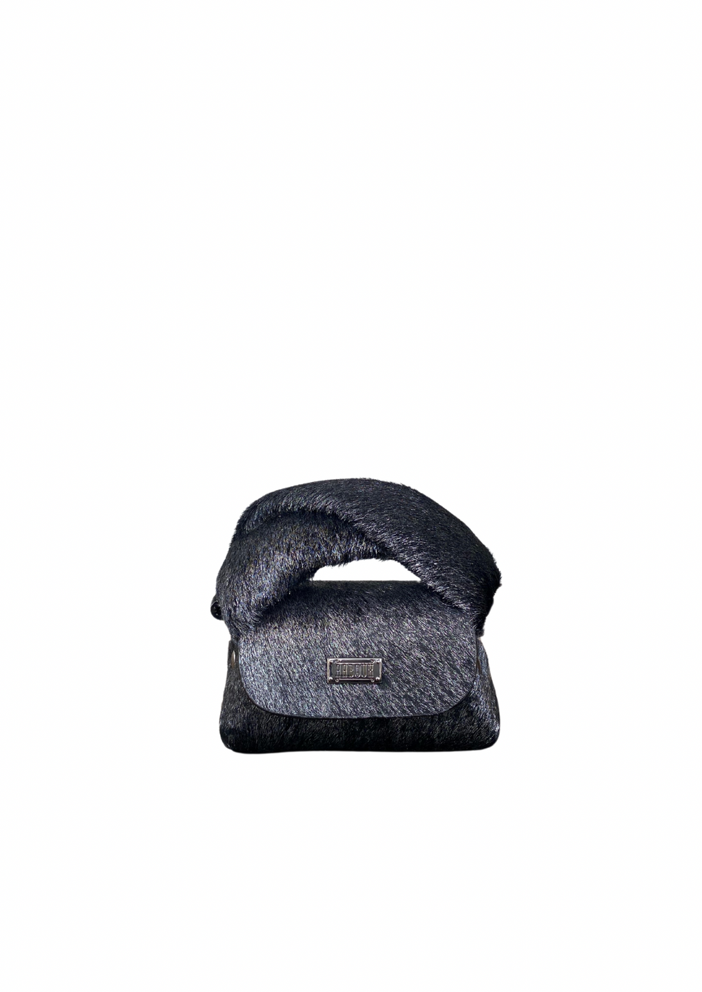 BLACK WARM HANDMADE MINI LEATHER BAG