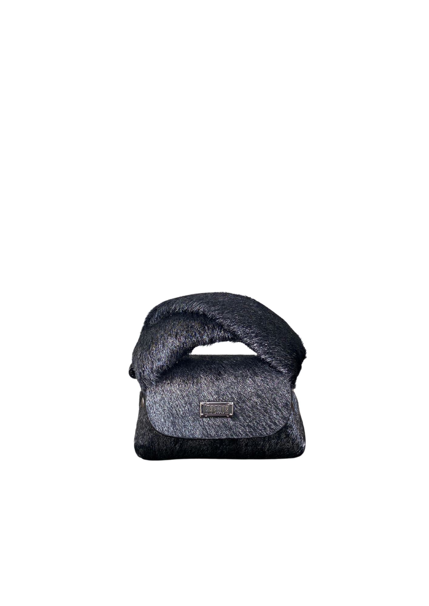 BLACK WARM HANDMADE MINI LEATHER BAG