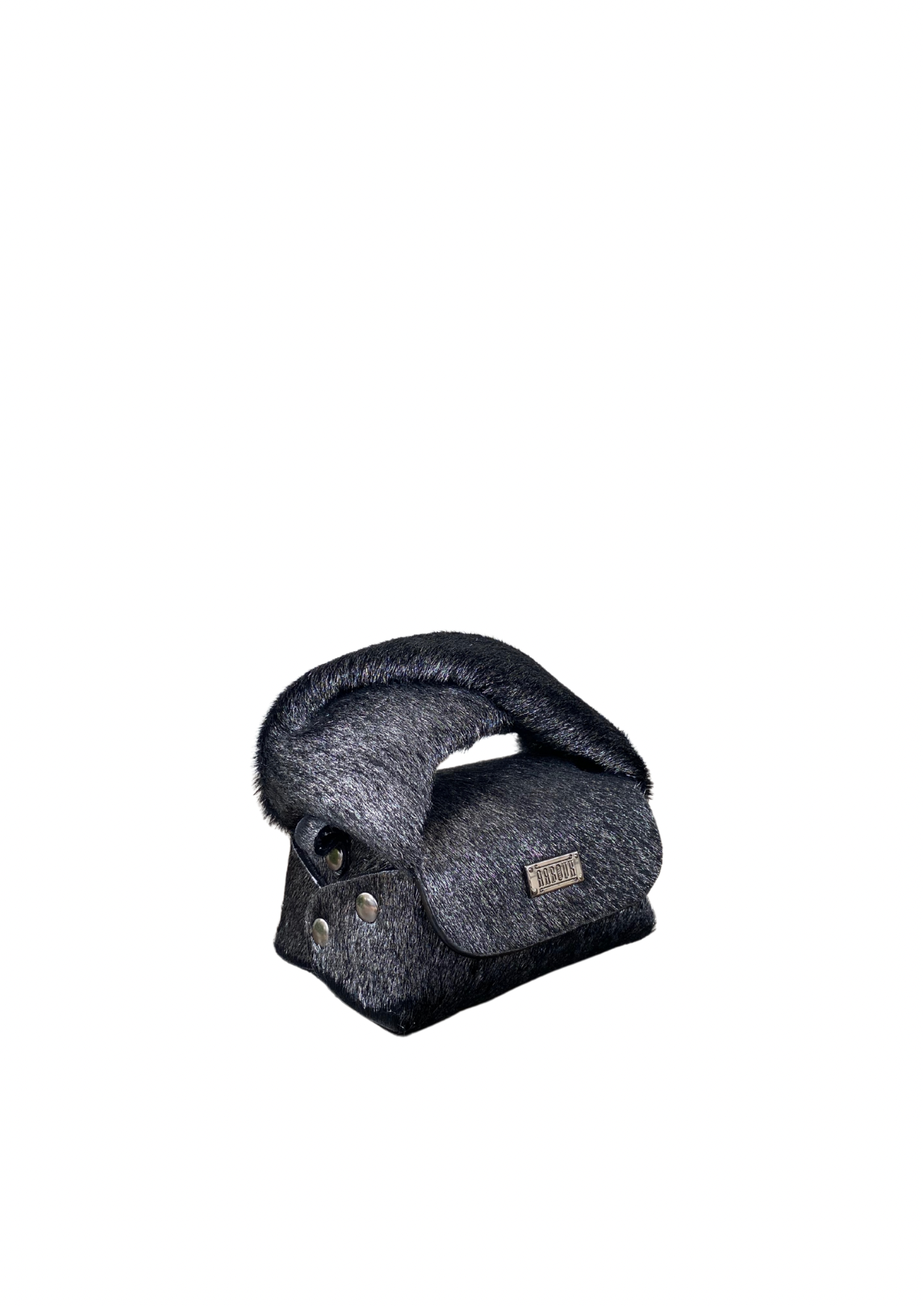 BLACK WARM HANDMADE MINI LEATHER BAG