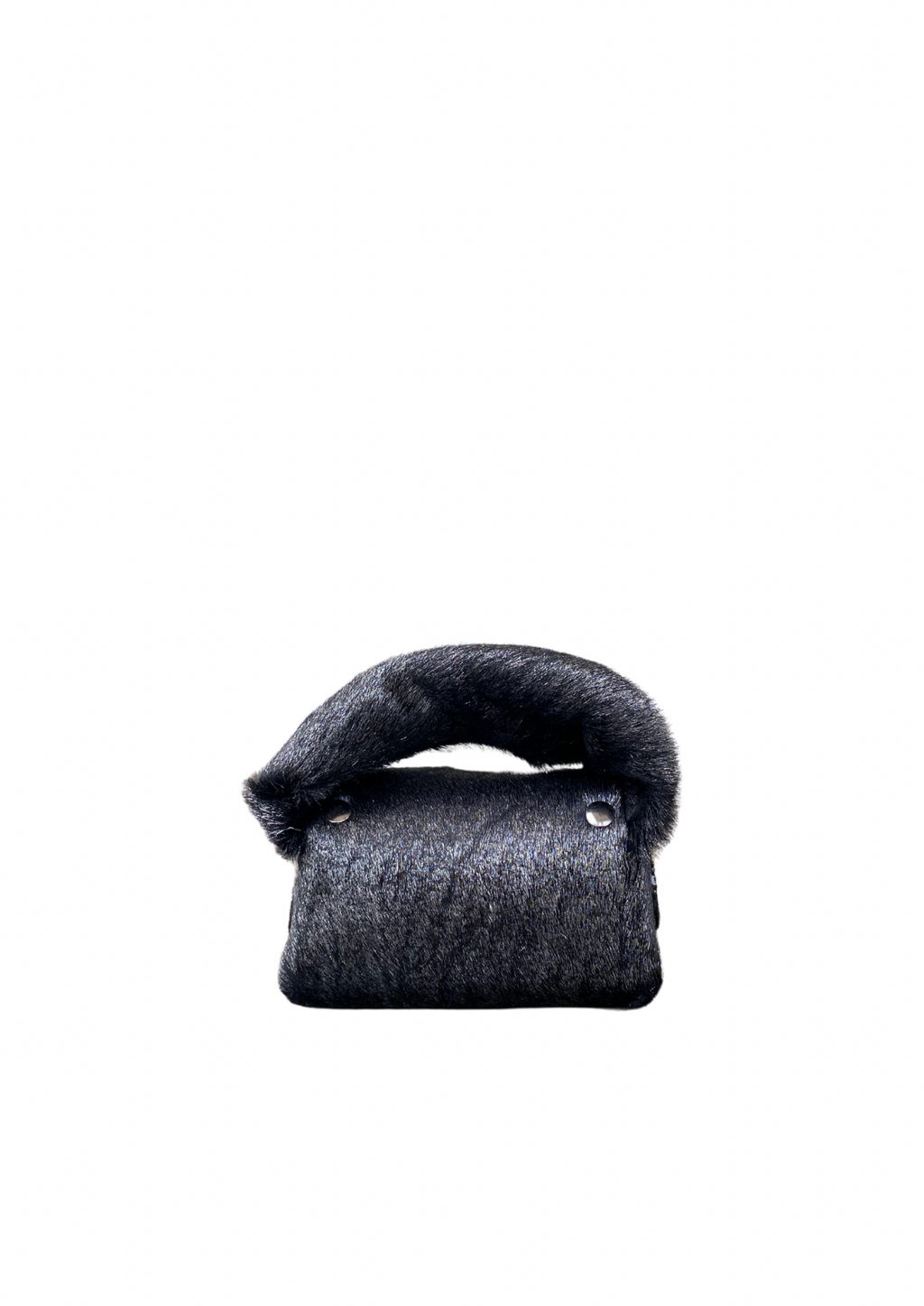 BLACK WARM HANDMADE MINI LEATHER BAG