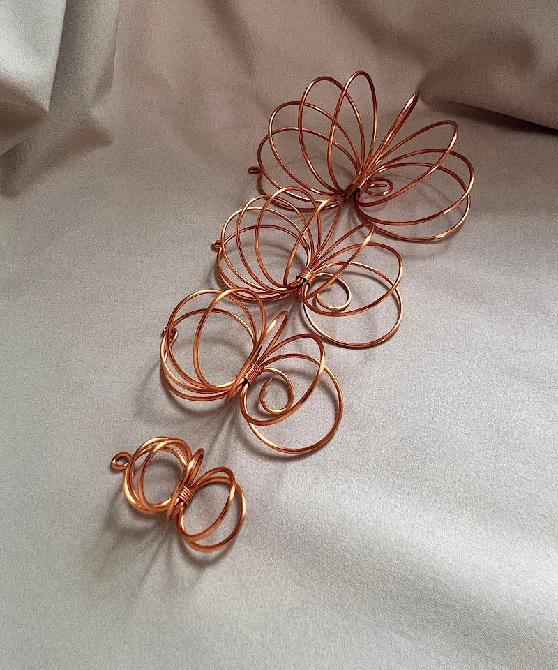 GOLDEN HALF SPIRAL EARRINGS