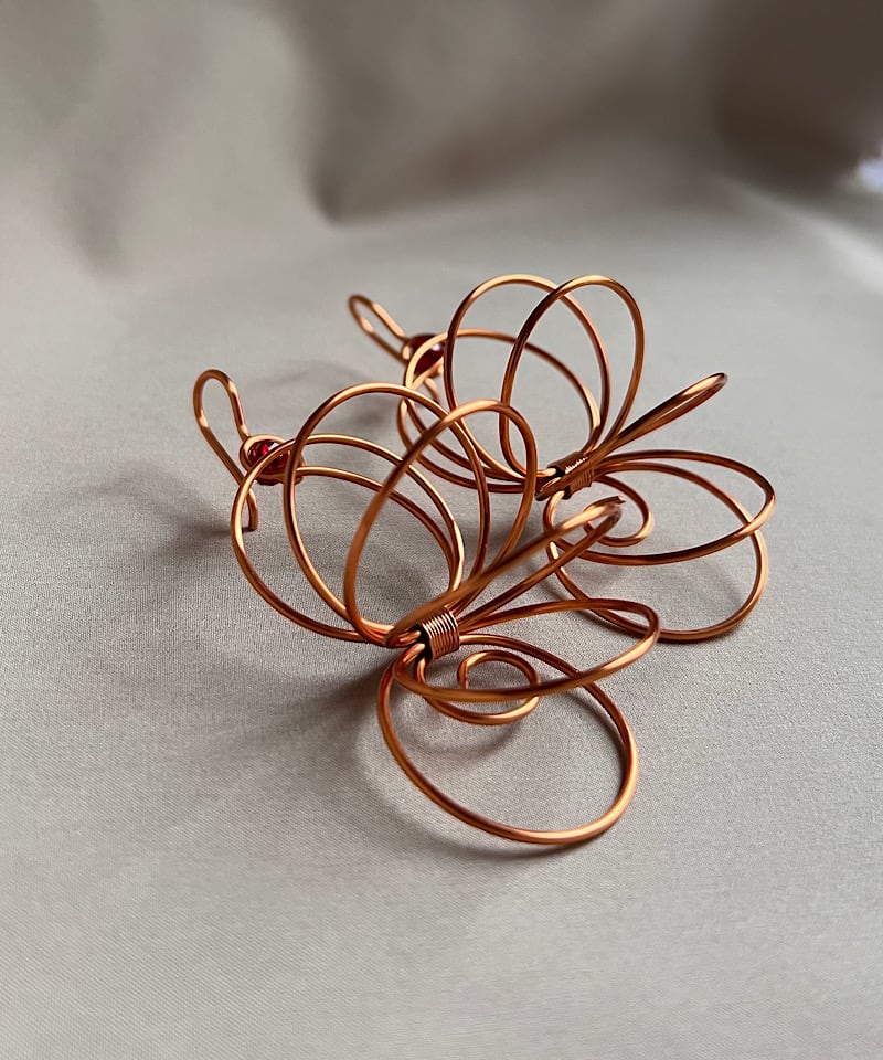 GOLDEN HALF SPIRAL EARRINGS